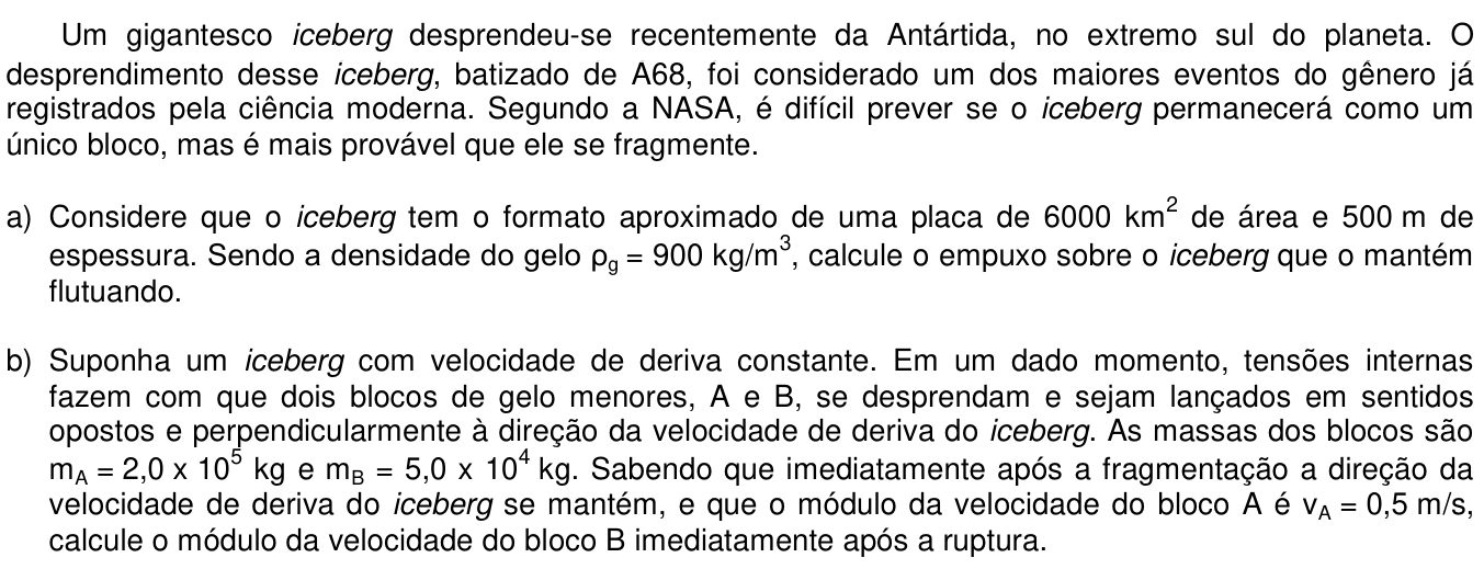 Questão 8 no caderno  da 2ª fase da UNICAMP 2018