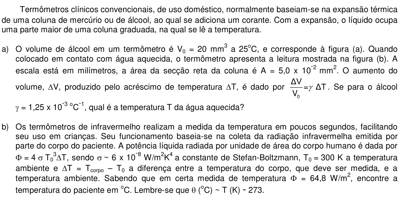 Questão 10 no caderno  da 2ª fase da UNICAMP 2018
