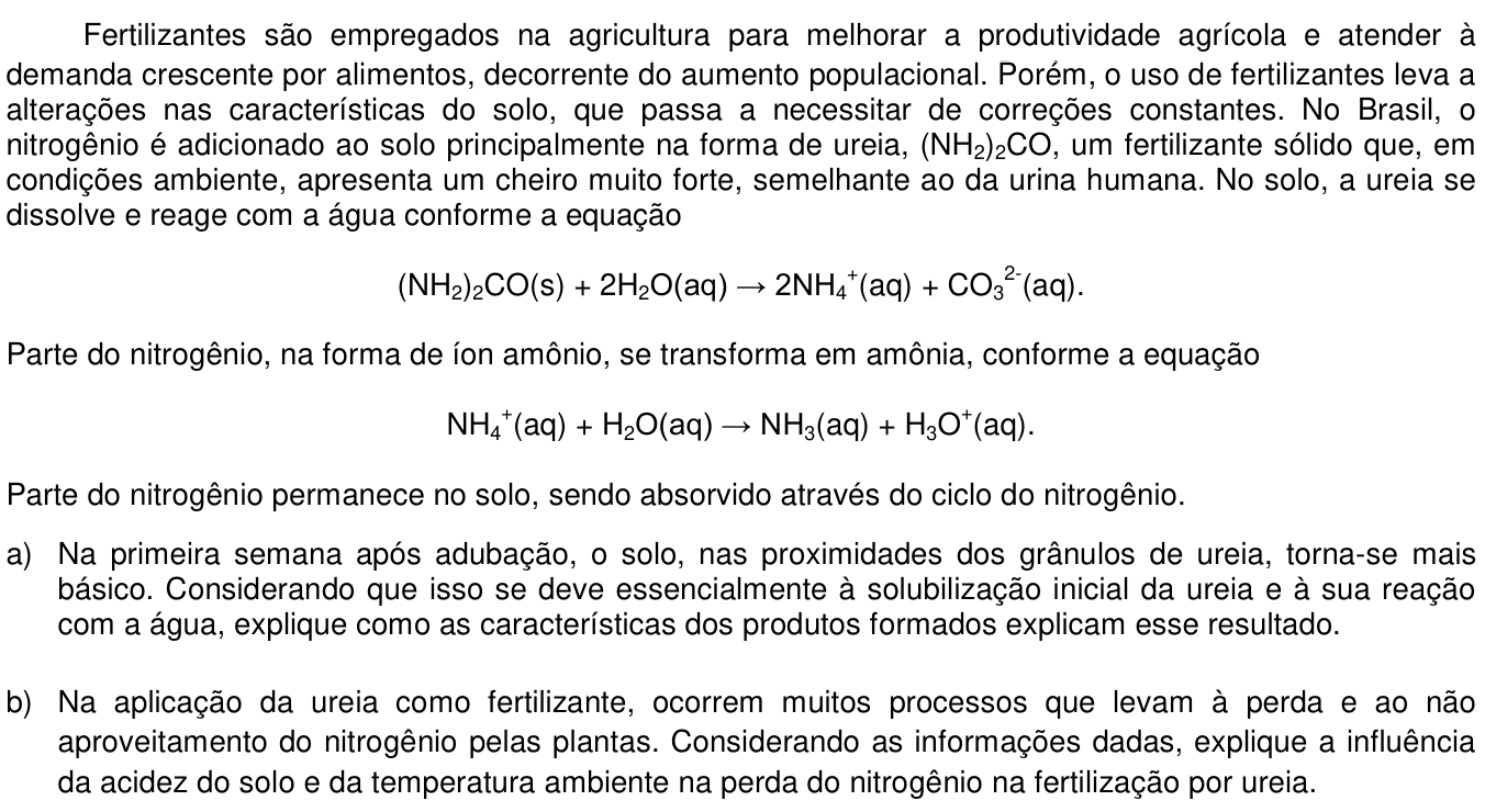 Questão 17 no caderno  da 2ª fase da UNICAMP 2018