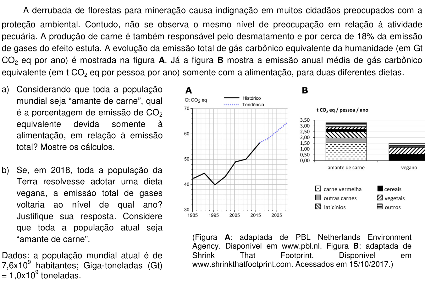 Questão 18 no caderno  da 2ª fase da UNICAMP 2018