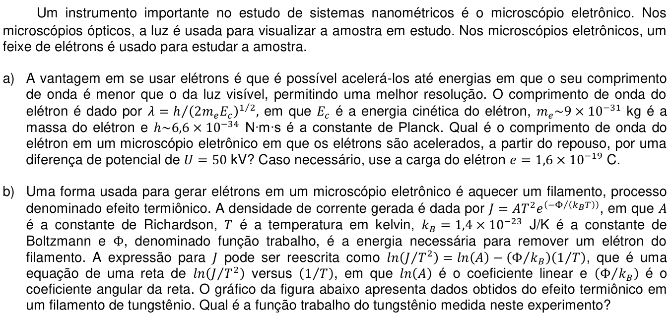 Questão 17 no caderno  da 2ª fase da UNICAMP 2017