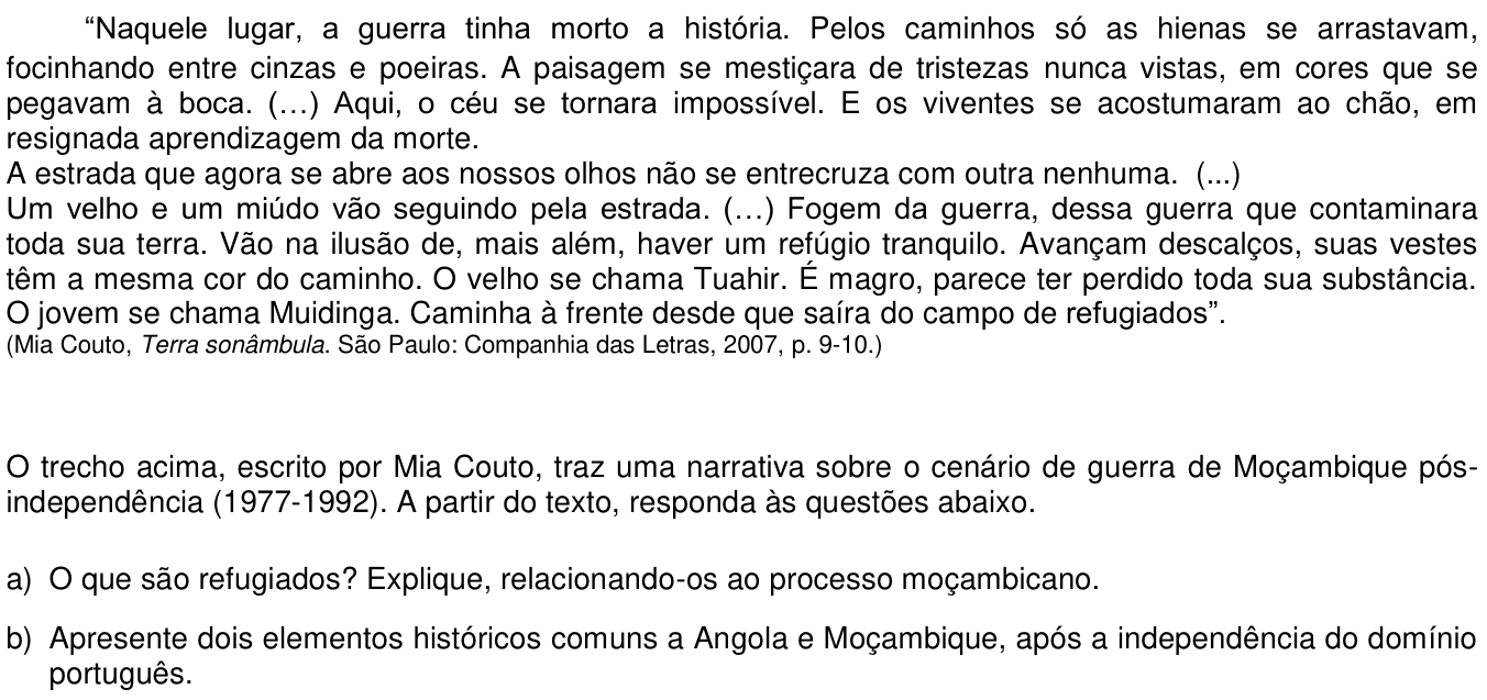 Questão 12 no caderno  da 2ª fase da UNICAMP 2017