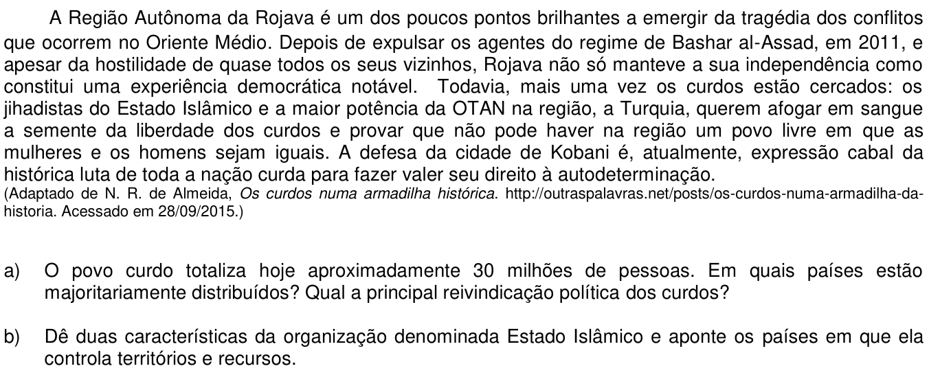 Questão 13 no caderno  da 2ª fase da UNICAMP 2016