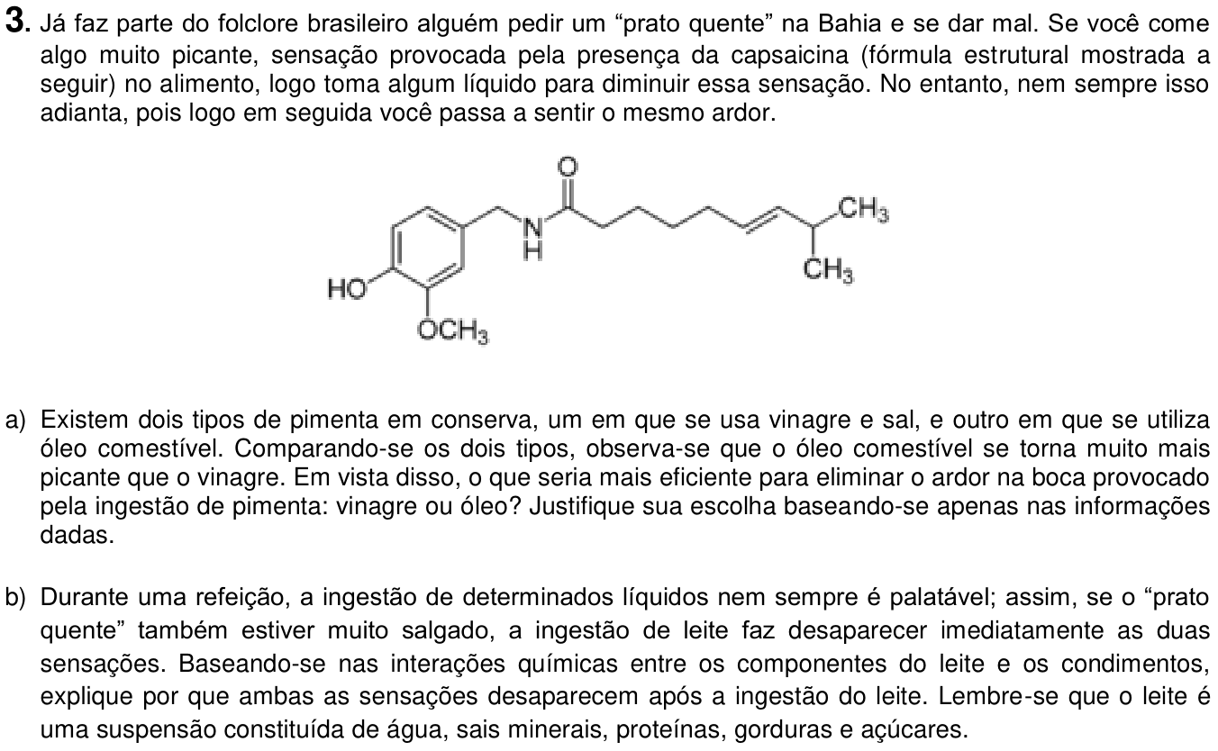 Questão 3 no caderno  da 2ª fase da UNICAMP 2016