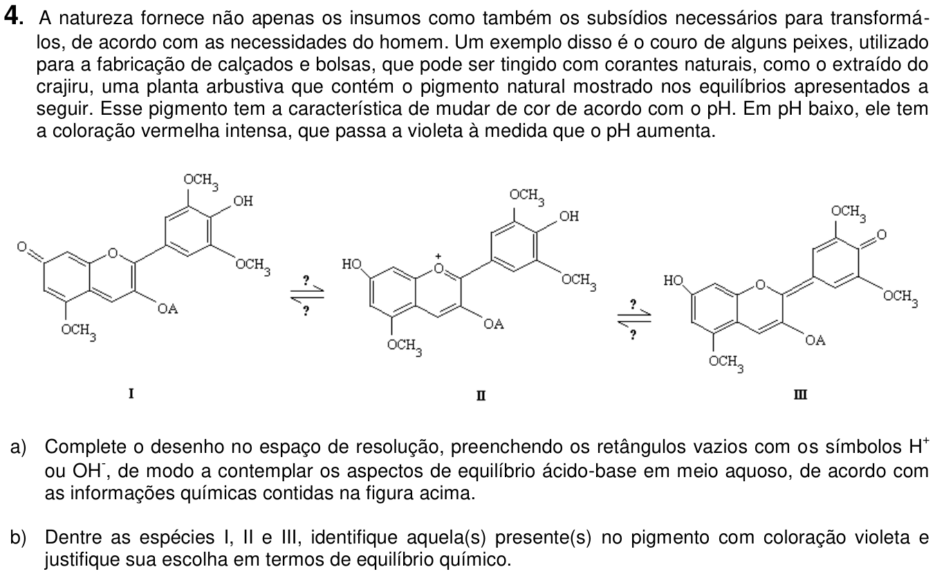 Questão 4 no caderno  da 2ª fase da UNICAMP 2016