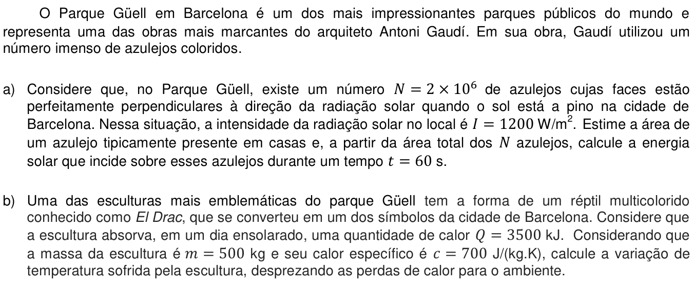 Questão 10 no caderno  da 2ª fase da UNICAMP 2016
