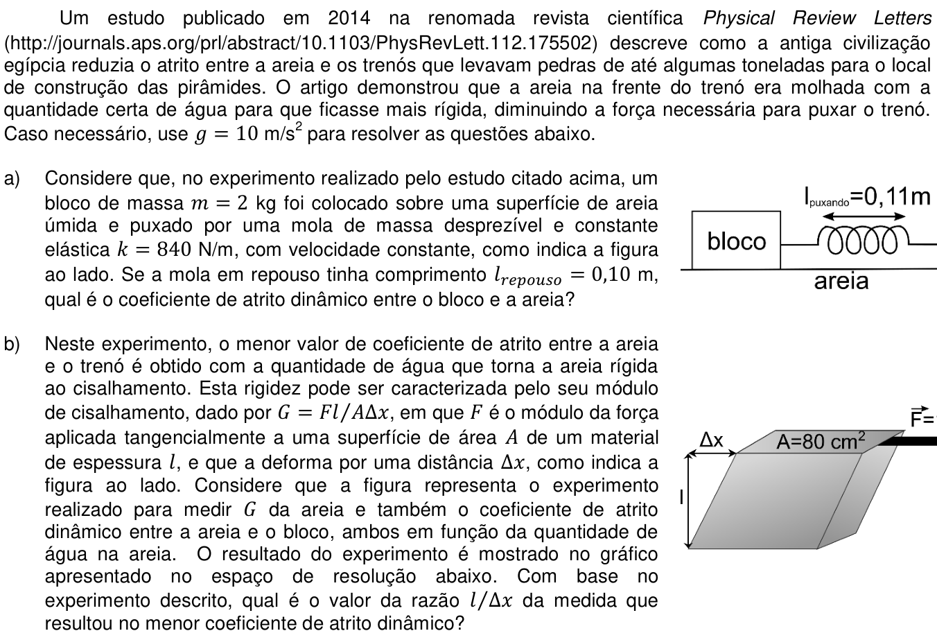 Questão 11 no caderno  da 2ª fase da UNICAMP 2016