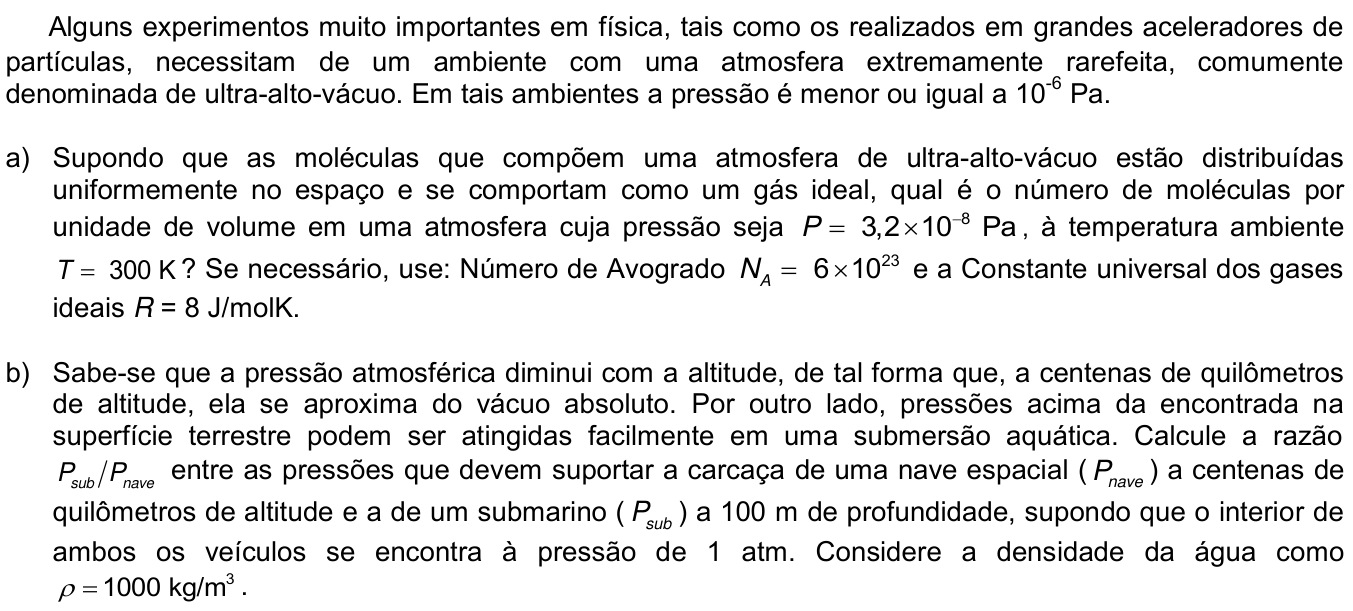 Questão 4 no caderno  da 2ª fase da UNICAMP 2015