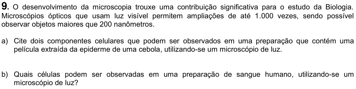 Questão 9 no caderno  da 2ª fase da UNICAMP 2015
