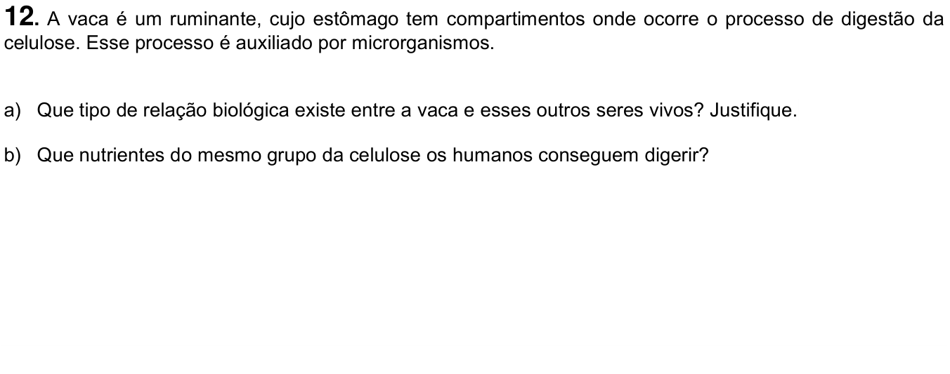 Questão 12 no caderno  da 2ª fase da UNICAMP 2015