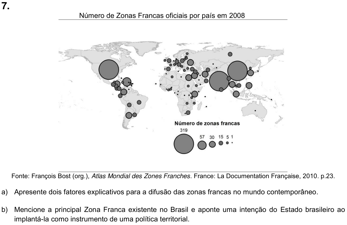 Questão 7 no caderno  da 2ª fase da UNICAMP 2015