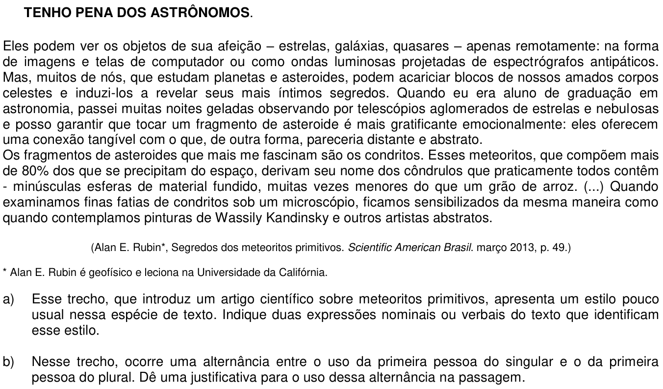 Questão 3 no caderno  da 2ª fase da UNICAMP 2014