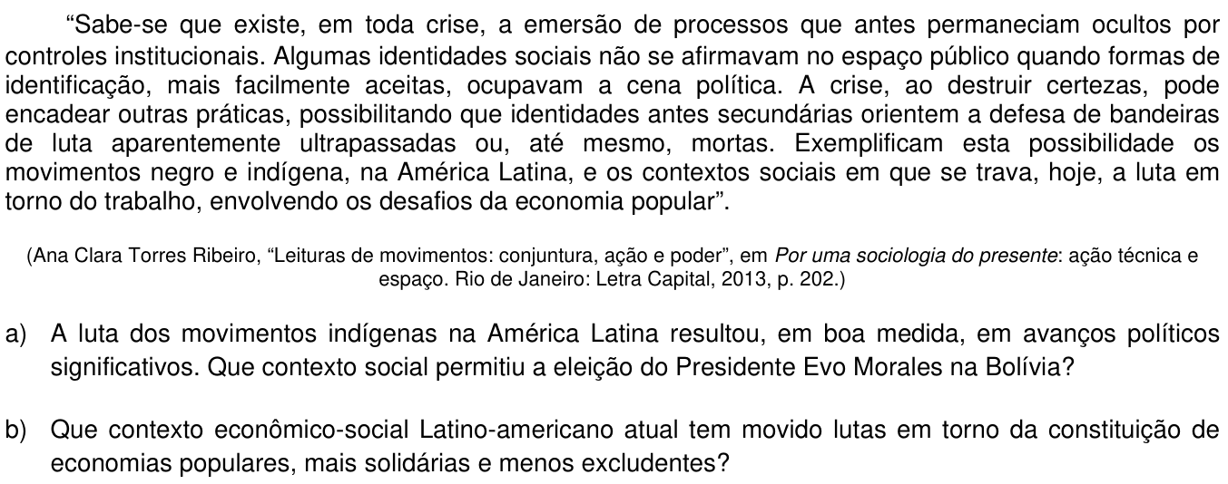 Questão 18 no caderno  da 2ª fase da UNICAMP 2014