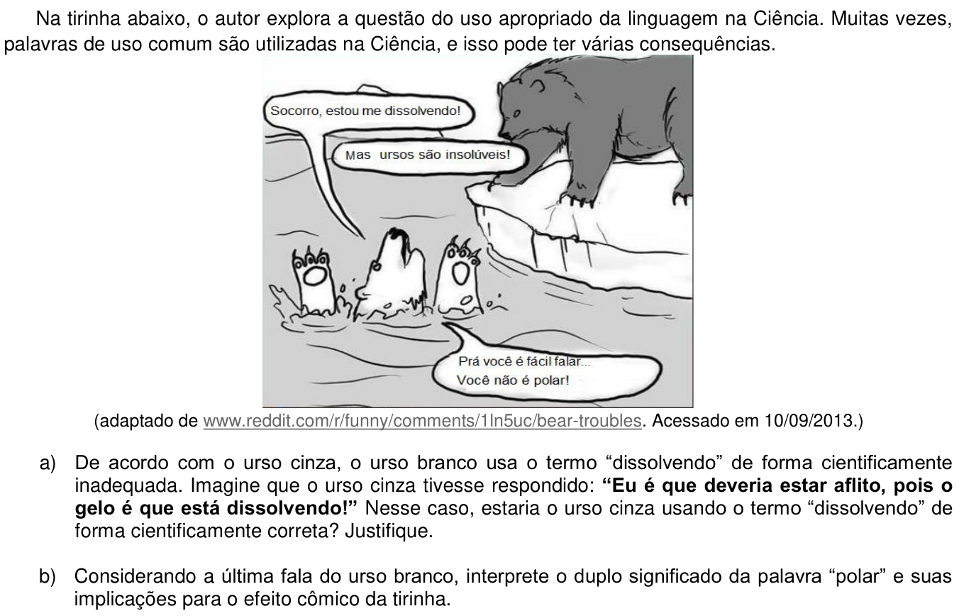 Questão 9 no caderno  da 2ª fase da UNICAMP 2014