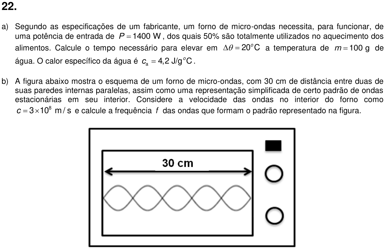 Questão 22 no caderno  da 2ª fase da UNICAMP 2014