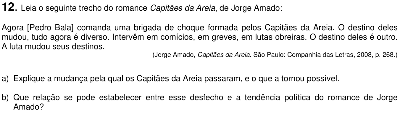Questão 12 no caderno  da 2ª fase da UNICAMP 2013