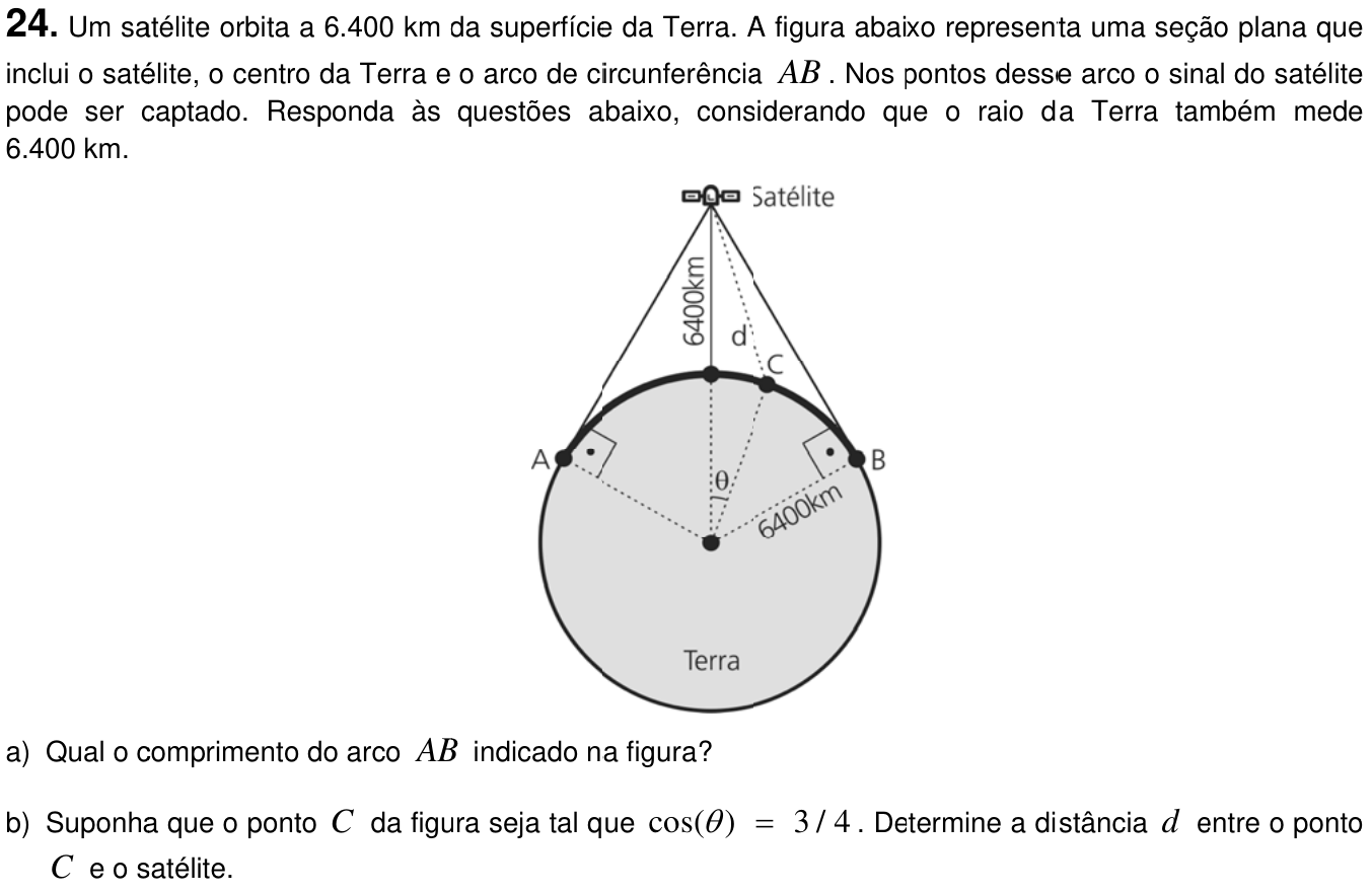 Questão 24 no caderno  da 2ª fase da UNICAMP 2013