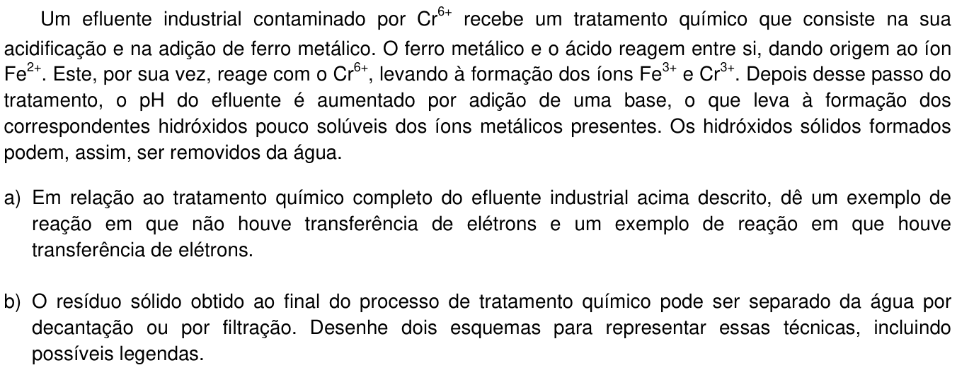 Questão 6 no caderno  da 2ª fase da UNICAMP 2013