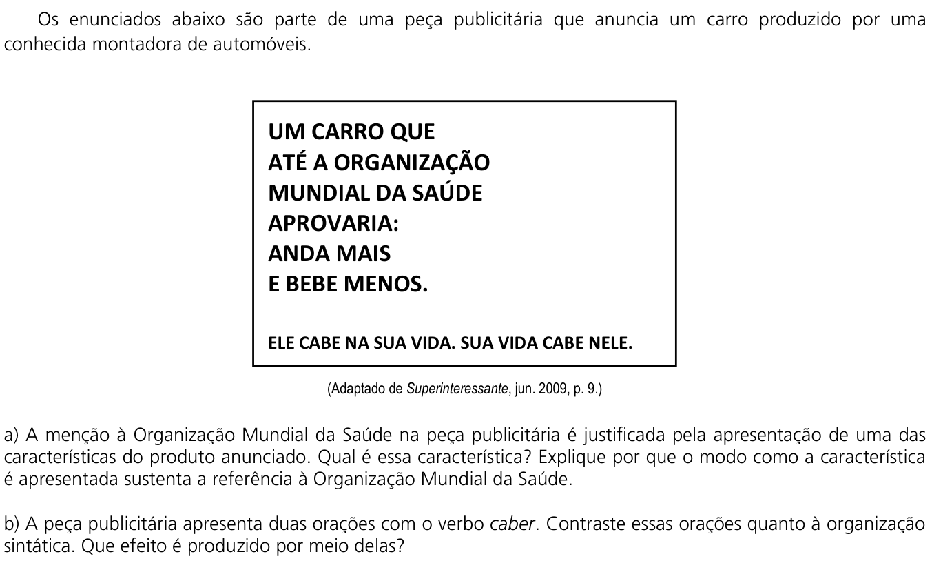 Questão 2 no caderno  da 2ª fase da UNICAMP 2012