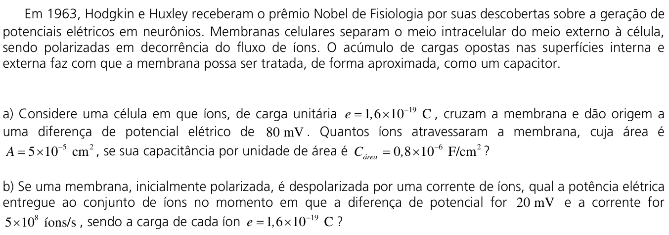 Questão 6 no caderno  da 2ª fase da UNICAMP 2012