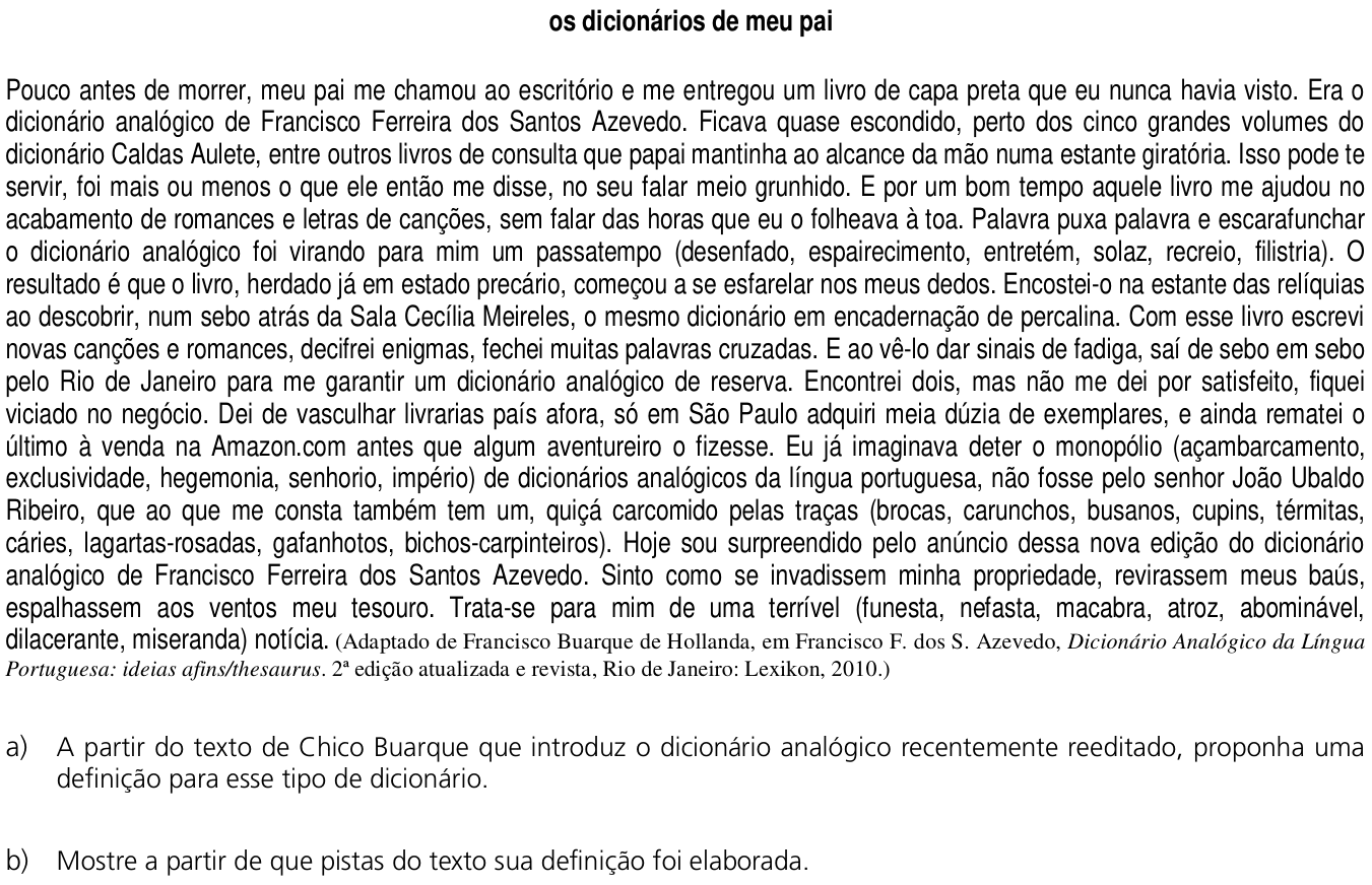 Questão 3 no caderno  da 2ª fase da UNICAMP 2011