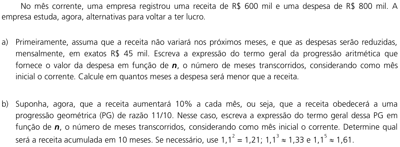 Questão 17 no caderno  da 2ª fase da UNICAMP 2011