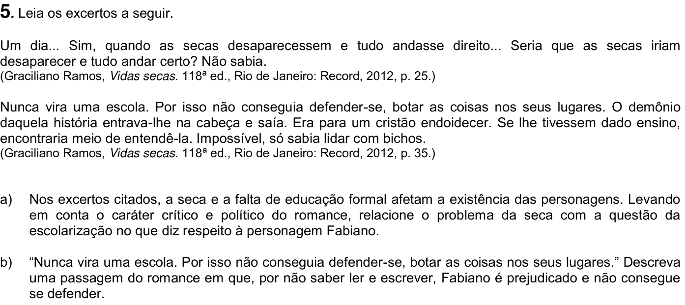 Questão 5 no caderno  da 2ª fase da UNICAMP 2015