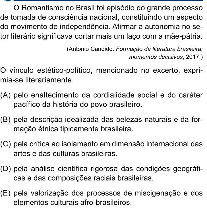 Questão 25 no caderno Conhecimentos Gerais da Santa Casa 2024