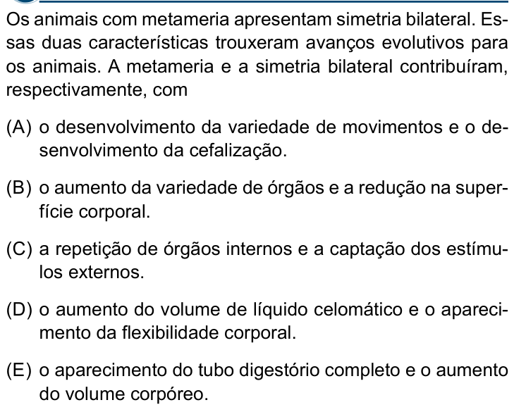 Questão 45 no caderno Conhecimentos Gerais da Santa Casa 2024