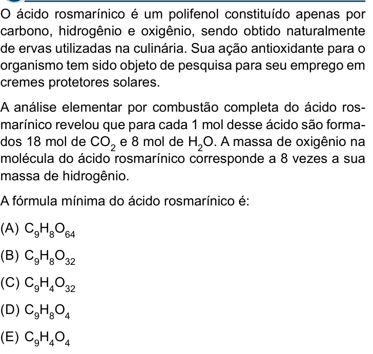 Questão 51 no caderno Conhecimentos Gerais da Santa Casa 2024
