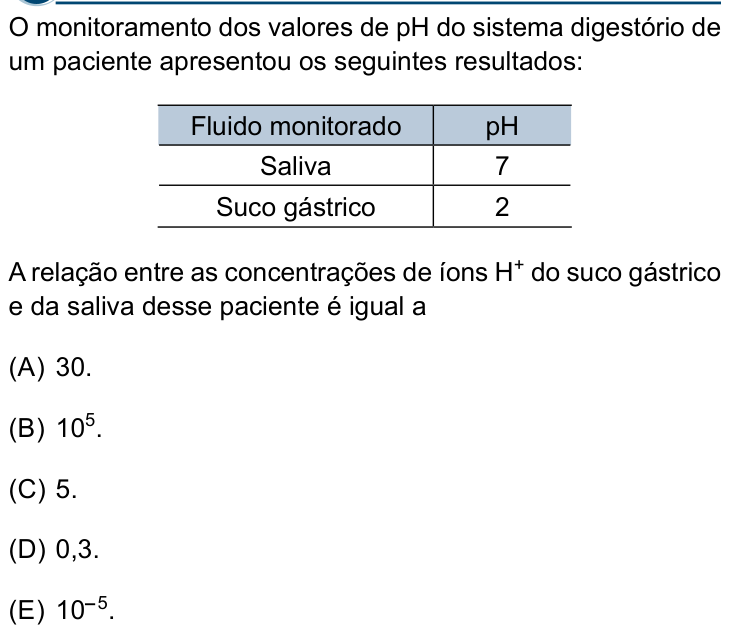 Questão 54 no caderno Conhecimentos Gerais da Santa Casa 2024