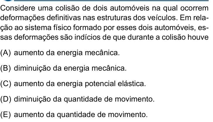 Questão 63 no caderno Conhecimentos Gerais da Santa Casa 2024