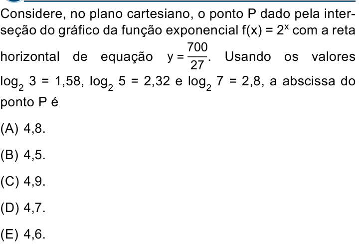 Questão 75 no caderno Conhecimentos Gerais da Santa Casa 2024