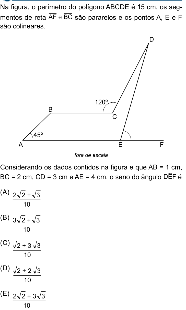 Questão 76 no caderno Conhecimentos Gerais da Santa Casa 2024