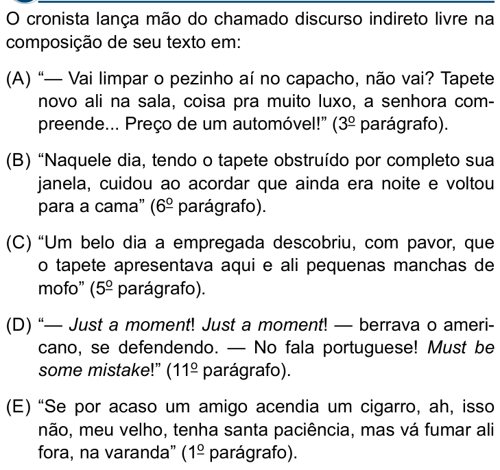 Questão 8 no caderno Conhecimentos Gerais da Santa Casa 2025