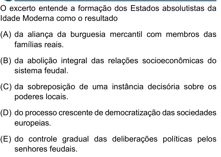 Questão 22 no caderno Conhecimentos Gerais da Santa Casa 2025