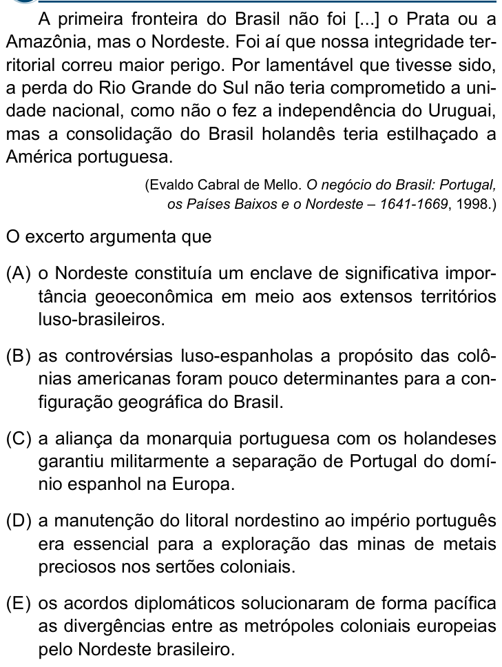 Questão 24 no caderno Conhecimentos Gerais da Santa Casa 2025