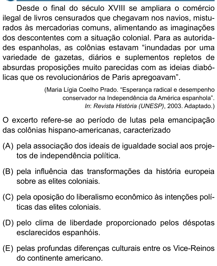 Questão 25 no caderno Conhecimentos Gerais da Santa Casa 2025