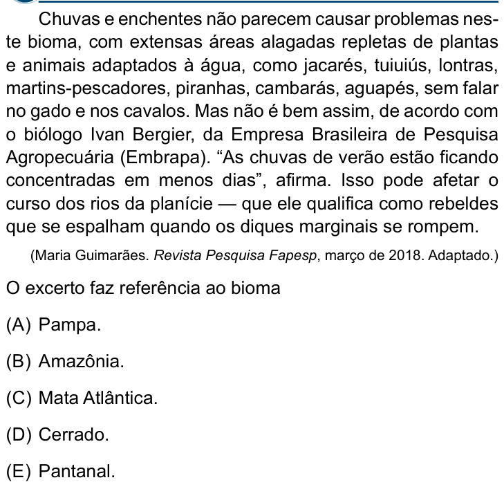 Questão 36 no caderno Conhecimentos Gerais da Santa Casa 2025