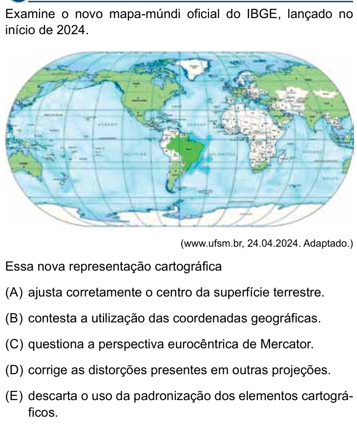Questão 40 no caderno Conhecimentos Gerais da Santa Casa 2025
