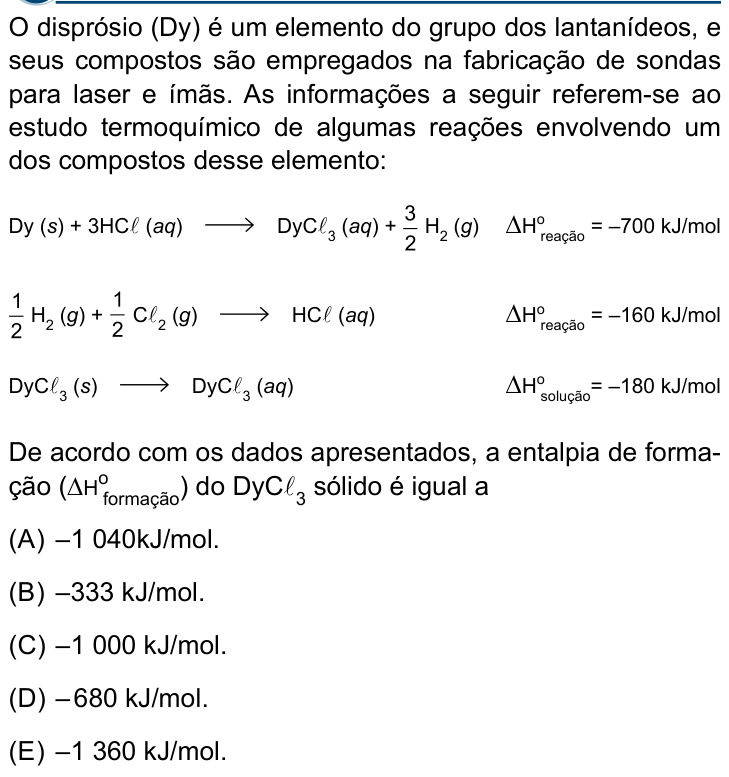 Questão 55 no caderno Conhecimentos Gerais da Santa Casa 2025