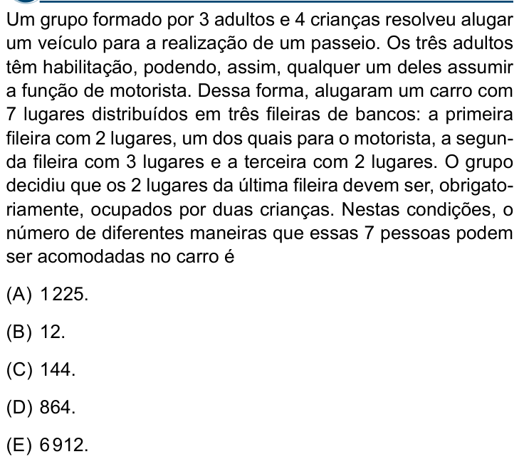 Questão 72 no caderno Conhecimentos Gerais da Santa Casa 2025