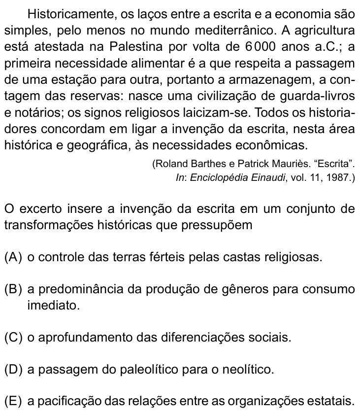Questão 21 no caderno Conhecimentos Gerais da Santa Casa 2026