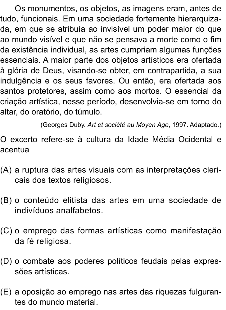 Questão 22 no caderno Conhecimentos Gerais da Santa Casa 2026