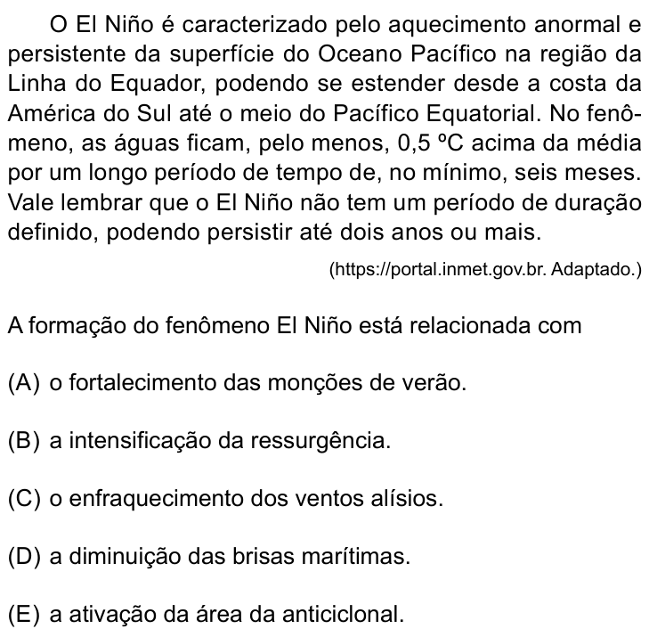 Questão 33 no caderno Conhecimentos Gerais da Santa Casa 2026