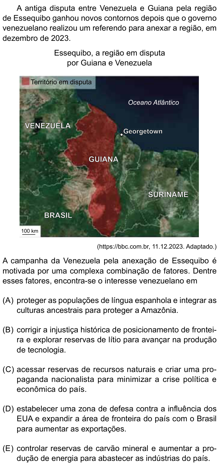 Questão 40 no caderno Conhecimentos Gerais da Santa Casa 2026