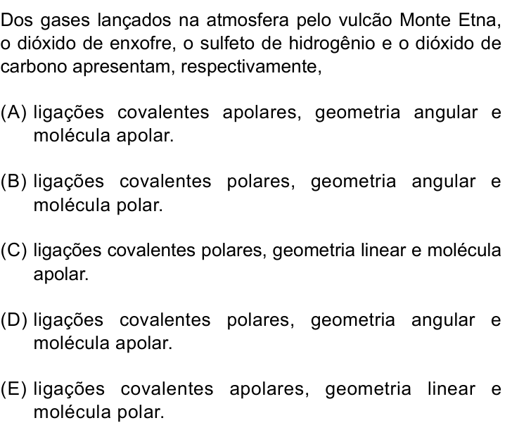 Questão 57 no caderno Conhecimentos Gerais da Santa Casa 2026
