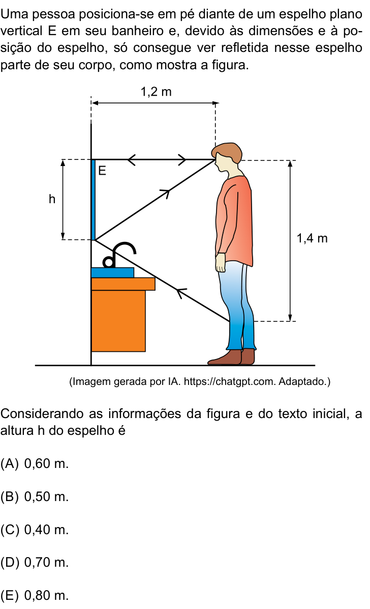 Questão 65 no caderno Conhecimentos Gerais da Santa Casa 2026