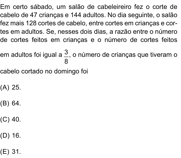 Questão 71 no caderno Conhecimentos Gerais da Santa Casa 2026