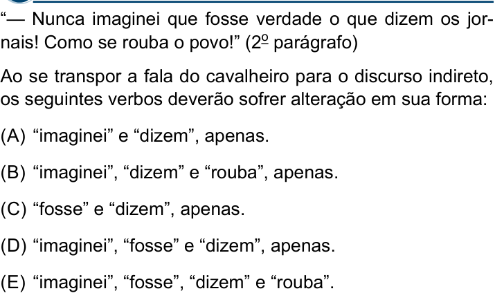 Questão 9 no caderno Conhecimentos Gerais da Santa Casa 2027